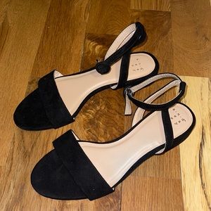 A New Day (Target)- Matte Black Short Wide Width Heel - Size 7